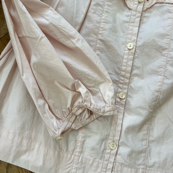Rebecca Taylor La Vie Cotton Eyelet Ruffle Button down - Picture 8 of 11